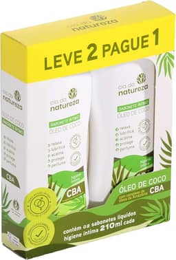 Cia Da Natureza - Sabonete Líquido Íntimo Cia Da Natureza 210Ml Oleo De Coco Cba - L2P1