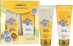 FIORUCCI Kit Sabonete Líquido 200ml + Loção Hid. 200ml FLOR DE MARACUJA