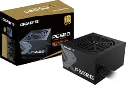 GIGABYTE - Fonte de alimentação com certificação P650G (650 W, 80 Plus, Gold