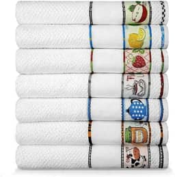 Kit 7 Panos De Prato ou Copa Atoalhado Felpudo Dohler Modelo Vigo - Não Desfia [House Organizer]