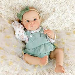 Bebê Reborn Ana realista cabelo pintado - Mundo Kids