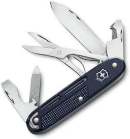 Victorinox Canivete suíço Synergy X Alox 10 funções com tesoura e clipe de transporte, azul