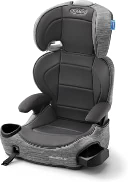 Graco Cadeira Infantil para Carro TurboBooster® 2.0 LX com Sistema LATCH, Gannon, Cinza Mescla
