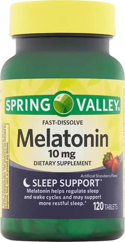 Melatonin Spring 10mg 120 tabletes vegetarianos Extra Strength