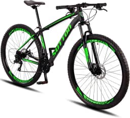 Bicicleta Aro 29 Sutton Gold 24V Freio a Disco Quadro de Alumínio 24 Marchas com Suspensão