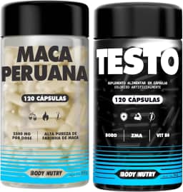 Kit Maca Peruana Amarela 2500mg 120 Capsulas Sem Gluten + Testo Vitaminas e minerais com Boro 120 Capsulas