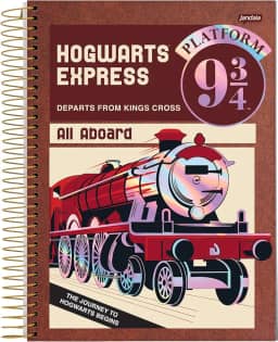 Caderno Espiral Univ CD 10 Matérias 200 Fls Harry Potter Platform 9 FSC - Jandaia