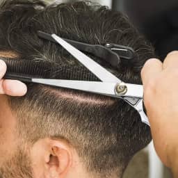 1 tesoura de corte de cabelo de aço inoxidável profissional tesoura de corte de cabelo de barbeiro ferramenta de acessórios, tesoura plana de 15 cm