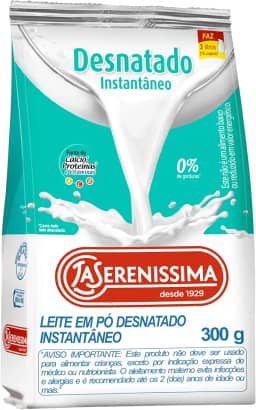 Leite em Pó Desnatado Instantaneo 300 g