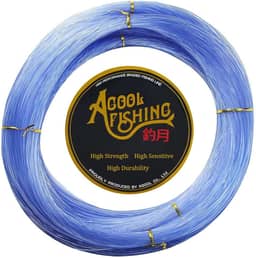 Linha de pesca de monofilamento AGOOL super potente sem memória linha de pesca de nylon linha de pistola de lança forte e resistente à abrasão em água doce água salgada 500 m / 547 m (azul, 0,4 mm - 23,2 lbs)