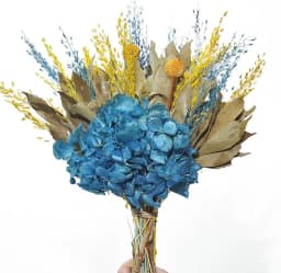 Buquê de Flores Desidratadas Hortênsia Azul Instagram