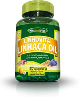 Óleo de Linhaça Dourada - LinhoVita - 60 Cápsulas, New Labs Vita
