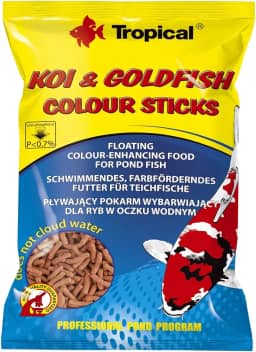 Tropical Ração Para Peixes Koi&Goldfish Colour Sticks 90G Para Peixes