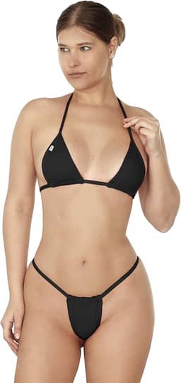 Biquíni Micro Para Bronzear Imita Marquinha De Fita