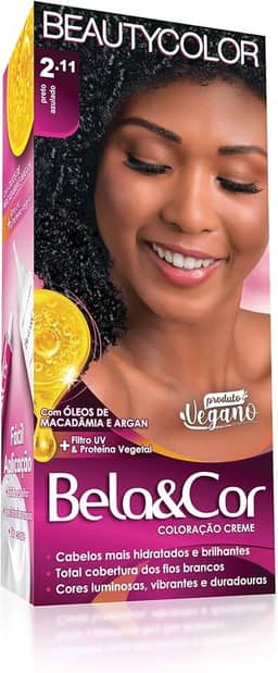 Coloração Bela&Cor - 2.11 Preto Azulado