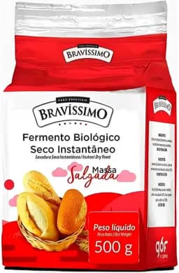 Fermento Biológico Seco Instantâneo 500g Bravíssimo