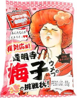 Bala Japonesa Super Ácida Ribon – Sabor Ume (Ameixa Japonesa), Desafio de Acidez, Importada do Japão, 55g