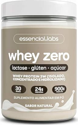 Whey Zero Lactose Sem Sabor 900g - Fórmula Exclusiva Com Proteína Isolada, Concentrada E Hidrolisada - 24g De Proteína Por Dose