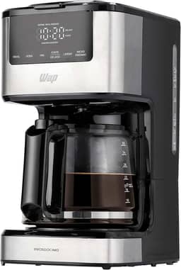WAP Cafeteira Elétrica Digital AROMA WCD1500, 1,5 Litros com Timer Programável e Suporte para Café Gelado 900W 127V