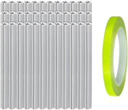 36 Marcadores de Raio de Bicicleta Refletivos para Maior Visibilidade com Adesivos de Advertência para Fácil Instalação