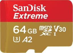 SanDisk Cartão Micro SD Extreme 64GB para GoPro Max GoPro Hero8