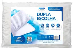 Travesseiro Ortopédico Latex Alto Firme - Dupla Escolha – p/Fronhas 50x70cm - Fibrasca - Branco
