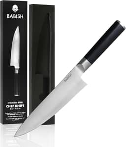 Faca de cozinheiro Babish, aço alemão, 20 cm, aço inoxidável