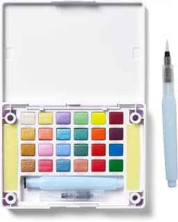 CONJ DE AQUARELA ARTISTICO KOI WATER COLORS CAC - 24 CORES MPF - USO PROFISSIONAL