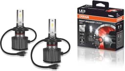 LED NIGHT BREAKER CROSS H7 OSRAM - 64210CW NBC - Potência 27W - Tensão 12V - 3 anos de Garantia - 6000K Branca Azulada