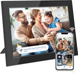SVLIBO - Moldura digital WiFi, tela sensível ao toque IPS HD de 10,1 polegadas, 1280 x 800, rotação automática, fácil de usar, compartilhe fotos e vídeos via aplicativo gratuito, presentes