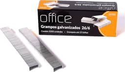 Grampo Galvanizado 26/6 Caixa c/5000 unidades Jandaia Office