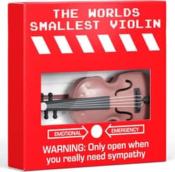 Presente de piada para ele, o menor violino do mundo, presente de aniversário engraçado, presente de Natal, Papai Noel, presente para pai, marido, esposa, namorado, namorada