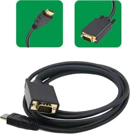 Cabo Adaptador HDMI para VGA, Conversor Digital, 1,8 metros, Preto (Preto)