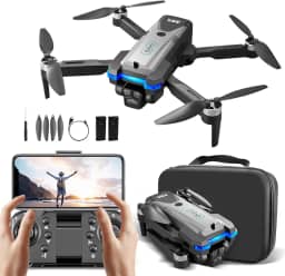 Drone com Câmera 6K HD, Controle Remoto, 100m Alcance, 2 Baterias, Fluxo Óptico, Evitação de Obstáculos, Rota Inteligente