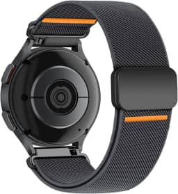 Pulseira elástica magnética de 20 mm e 22 mm para Samsung Galaxy Watch7/6/5/4/FE de 40 mm e 44 mm/Watch 6e 4 Classic42 mm, 46 mm, 43 mm e 47 mm/Watch 5 Pro de 45 mm/3 41 mm/Active 2, pulseira