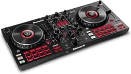 Numark Mixtrack Platinum FX - Controlador DJ para Serato DJ com Controle de 4 Decks, Mixer DJ, Interface de Áudio Integrada, Displays nos Jog Wheels e Paddle FX