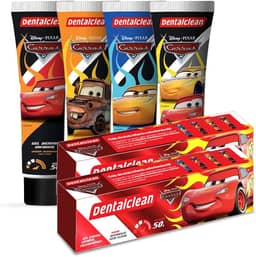 Dentalclean Gel Dental Infantil Sabor Tutti-Frutti Com Flúor 50g, Carros