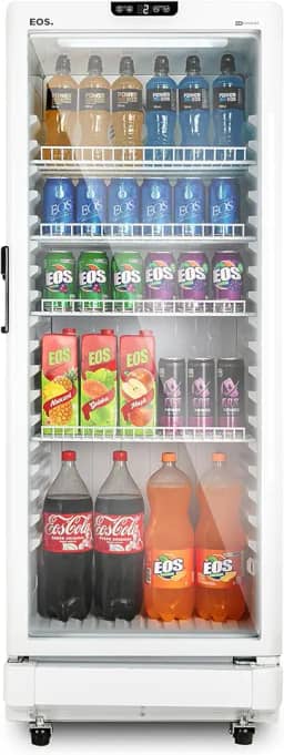 Refrigerador Expositor Vertical EOS 231 Litros Eco Gelo Digital Branco EEV210B 220V