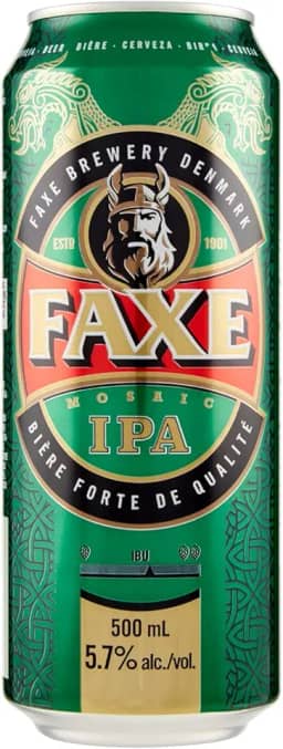Cerveja Faxe, Ipa, Lata, 500ml 1un