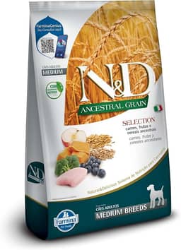 N&D Ancestral Grain Selection Ração para Cães Adultos Raças Médias 15 kg