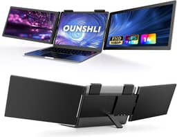 Extensor de tela portátil - Monitor portátil com tela dupla 14 "- Extensor de monitor portátil compatível com Windows Mac para trabalho de viagem