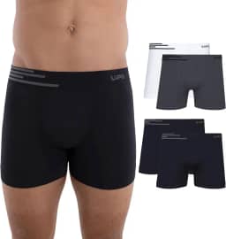 Kit 4 Cuecas Boxer Lupo Microfibra Poliamida Sem Costura Adulto Masculino