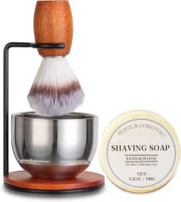 Conjunto de pincéis de barbear (4 peças)