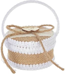 KiBcsLic Caixa para alianças de casamento, lembrança para madrinhas, 2 anéis, caixa de joias de para noivado, chá de panela e aniversários