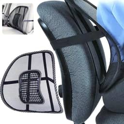 Encosto Lombar Supermedy Suporte Lombar Apoio Conforto Lombar Alívio da Dor nas Costas Postura Correta Apoio para a Coluna Suporte para Cadeira de Escritório Encosto para Cadeira JCanova Store