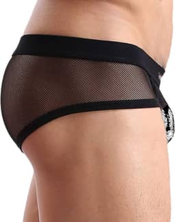 Cueca boxer masculina sexy malha respirável cintura baixa Cool Boxers conjunto conjunto