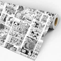 Papel De Parede Adesivo Lavável Quarto Mangá Dragon Ball