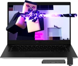 Samsung Notebook Galaxy Chromebook Go de 14 polegadas LED HD, Intel Celeron N4500, 4 GB LPDDR4X, armazenamento de 288 GB (128 GB eMMC + conjunto de estação de ancoragem de 160 GB), gráficos Intel UHD