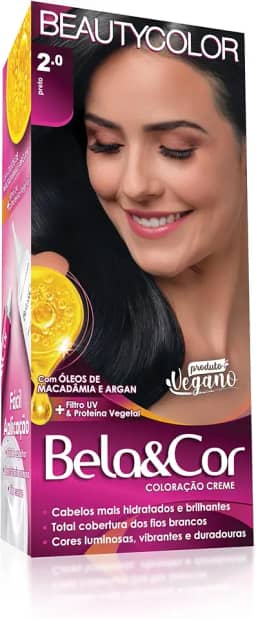 Coloração Bela&Cor - 2.0 Preto