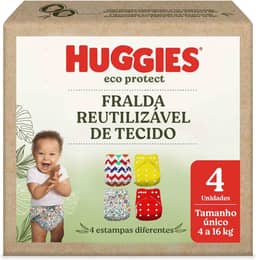 Huggies Fralda Reutilizável Eco Protect Tam. Único - 4 un
